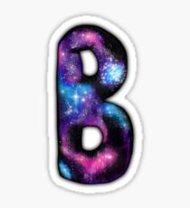 Letter B Galaxy Stickers | Redbubble