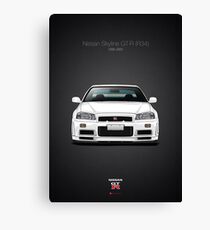Nissan Skyline GT-R (R34) Canvas Print
