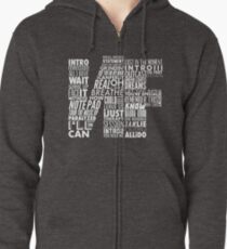 NF - Word Collaboration Design Zipped Hoodie