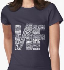 NF - Word Collaboration Design Women's Fitted T-Shirt