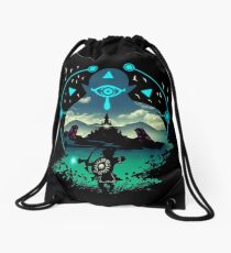 zelda breath of the wild Drawstring Bag