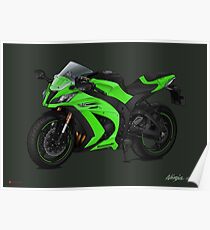 Kawasaki Ninja ZX-10R 2011 Poster