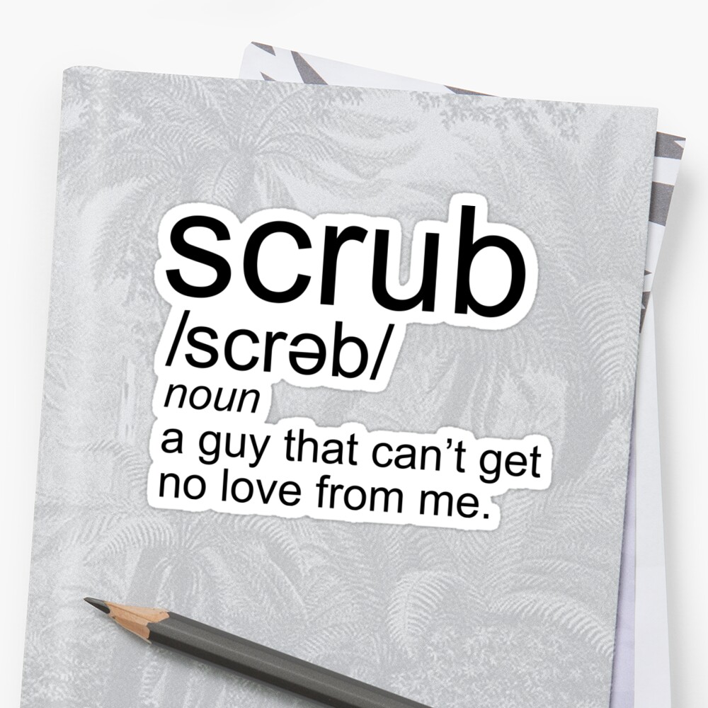 scrub-definition-stickers-by-funkythings-redbubble