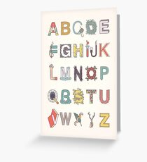alphabet Greeting Card