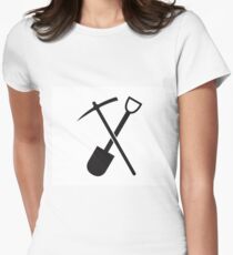 shovel and pickaxe Women's Fitted T-Shirt