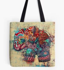 Vintage Elephant Tote Bag