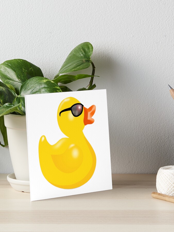 Gummiente mit Sonnenbrille, Gummiente, Gelb, Ente, Badeente. | Fotodruck Gummiente mit Sonnenbrille, Gummiente, Gelb, Ente, Badeente. | Fotodruck