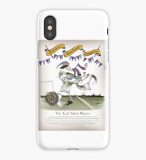 Vintage Football Left Winger Blue and Claret iPhone Case/Skin