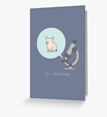 microscopig Greeting Card
