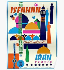 IRAN PERSIA : Vintage Tourism Advertising Print Poster