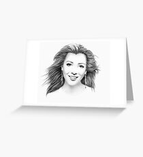 Alyson Hannigan Portrait Greeting Card