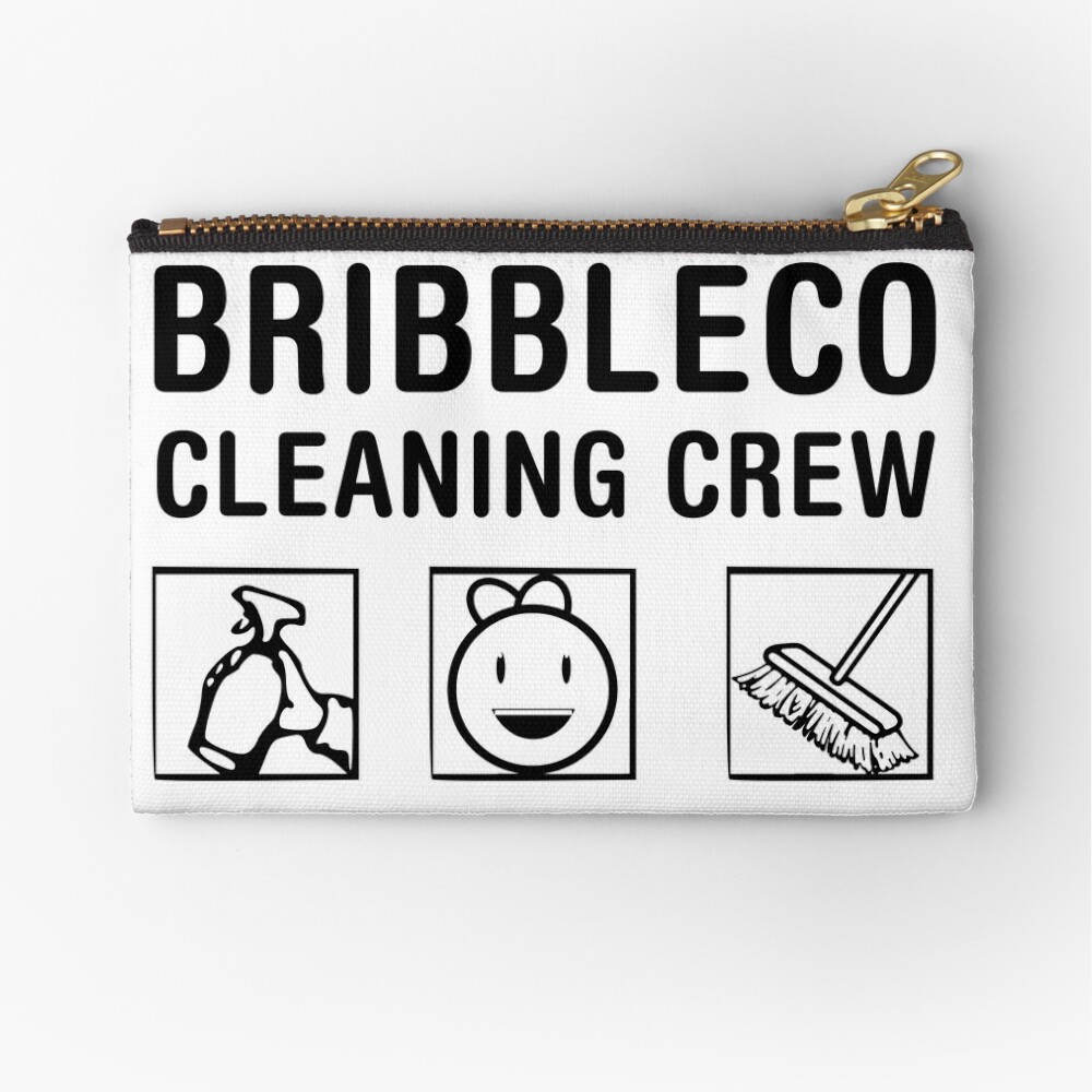 Roblox Cleaning Simulator Cleaning Crew Zipper Pouch By Jenr8d - roblox mmm chezburger baby one piece by jenr8d designs redbubble