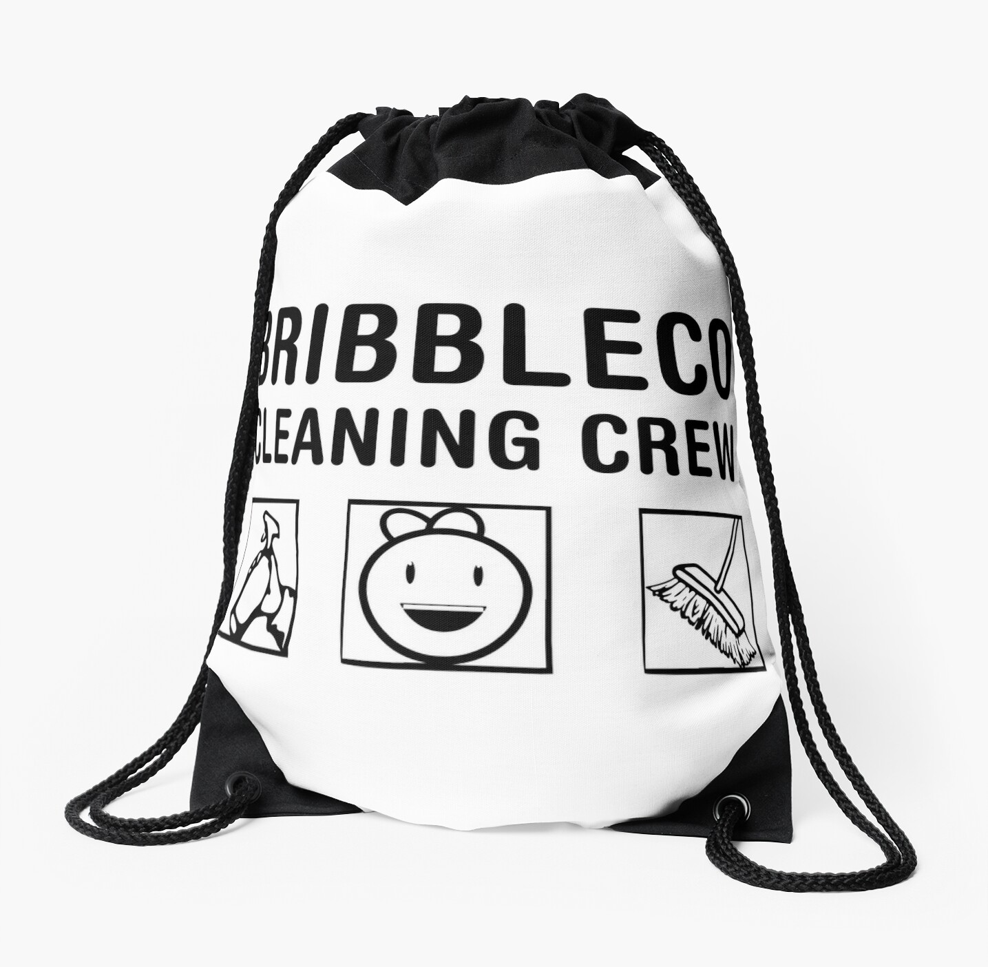 Roblox Cleaning Simulator Cleaning Crew Drawstring Bag By - roblox get eaten by the noob drawstring bag by jenr8d designs