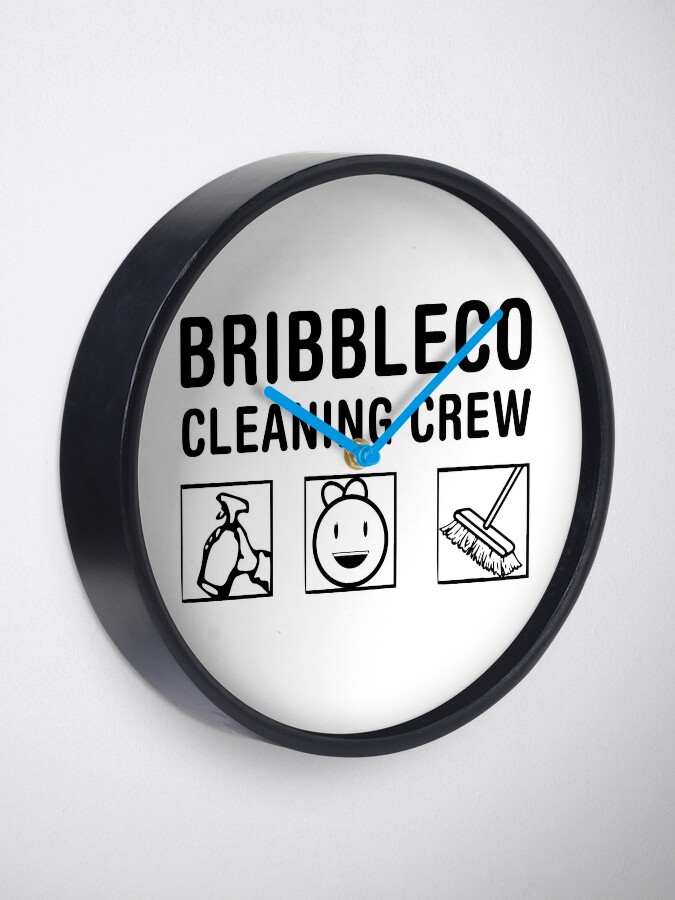 Roblox Cleaning Simulator Cleaning Crew Clock By Jenr8d Designs Redbubble - get all the badges in hmmm in roblox