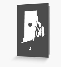 Rhode Island Heart Greeting Card