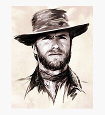 Clint Eastwood portrait Photographic Print