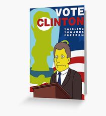 Vote Clinton Greeting Card