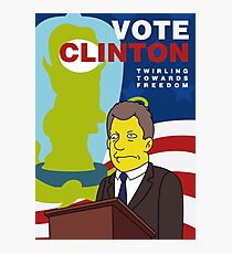 Vote Clinton Photographic Print