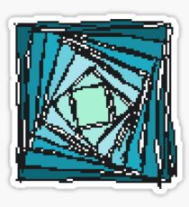 Twisty Pyramid from above Sticker