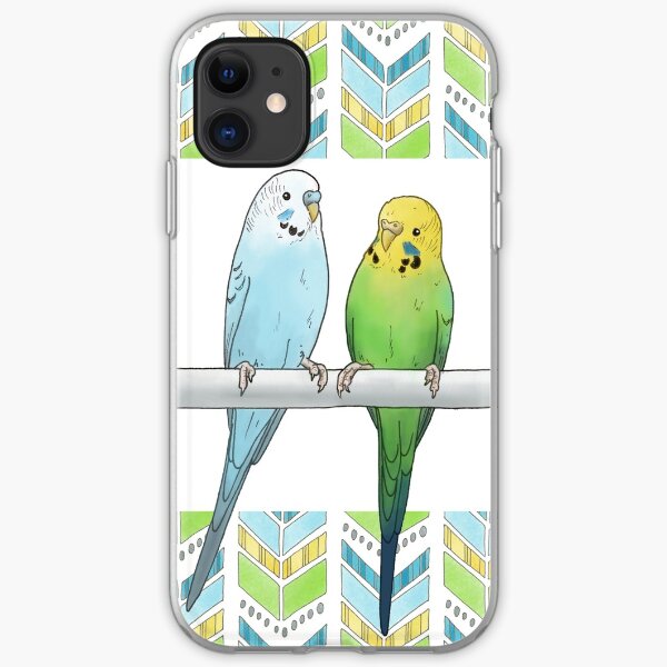 Watercolour Budgies iPhone 11 case Watercolour Budgies iPhone 11 case