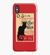 The black cat, le chat noir famous art nouveau ad iPhone Case