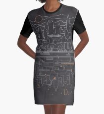 Stadt 24 (grau) T-Shirt Kleid