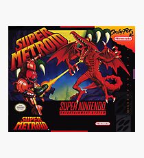 Super Metroid Box Art Poster Photographic Print
