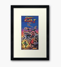 Street Fighter 2, Restored / Reprinted Vintage Retro Gaming Poster Framed Print