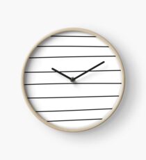 Imperfect Stripes Clock