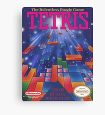 Tetris Box Art Poster Canvas Print