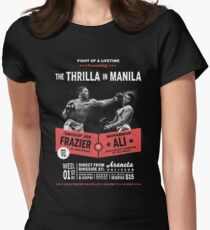 Ali vs Frazier - Thrilla in Manila Women's Fitted T-Shirt