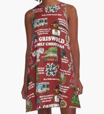 Christmas Vacation Collage A-Line Dress