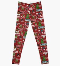 Weihnachtsferien-Collage Leggings