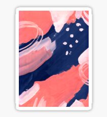 Pink Abstraction Sticker