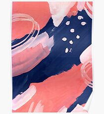 Pink Abstraction Poster