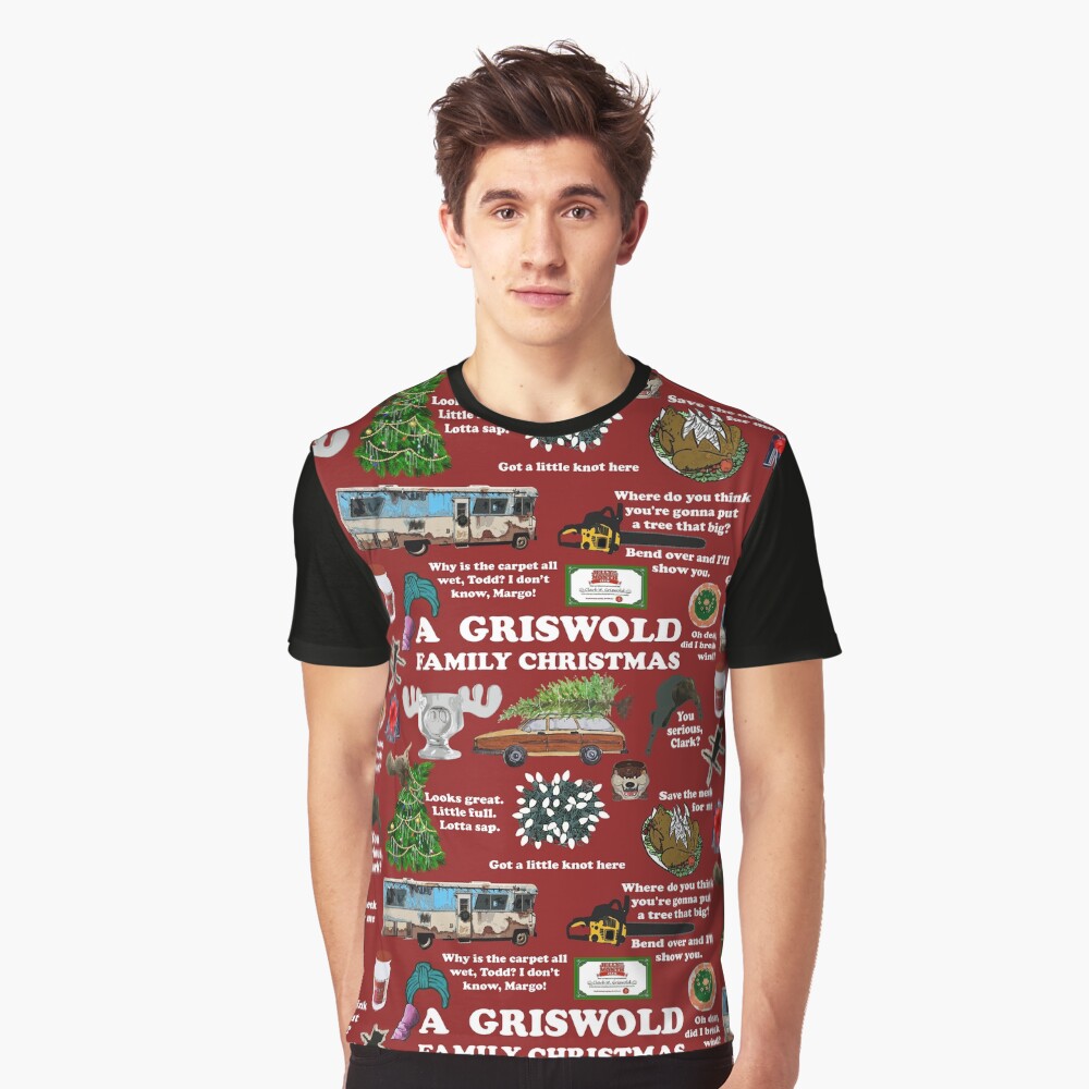 Christmas Vacation Collage Graphic T-Shirt