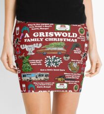 Christmas Vacation Collage Mini Skirt