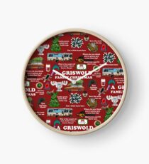 Christmas Vacation Collage Clock