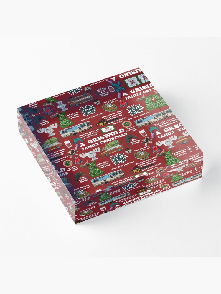Alternate view of Christmas Vacation Collage Acrylic Block