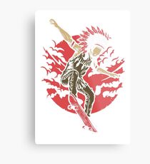Indian Chief Skateboard Metal Print
