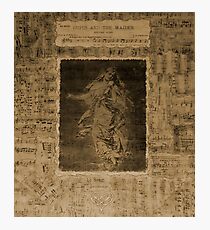 Music patchwork encaustic wall hanging. Photographic Print