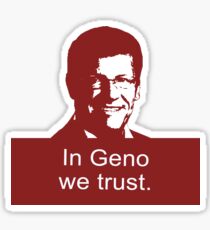 In Geno We Trust Sticker