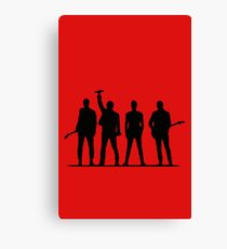 U2 silhouette The Joshua Tree Tour Canvas Print