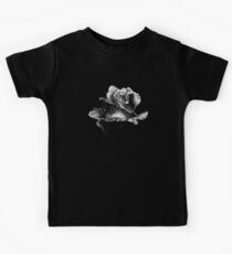 Perfect rose in black and white Kids Tee