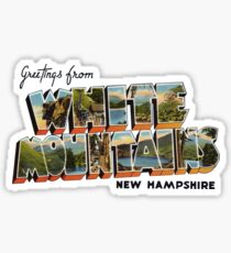 Greetings from the White Mountains, New Hampshire Sticker