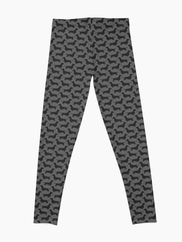 Alternate view of Dachshund Dog Silhouette(s) Leggings
