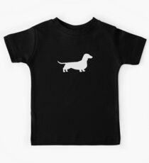 Dachshund Silhouette(s) Kids Tee