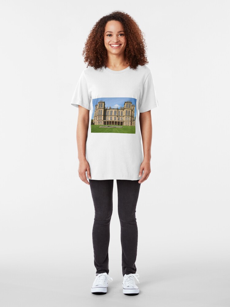 Alternate view of Hardwick Hall, East Elevation. Slim Fit T-Shirt