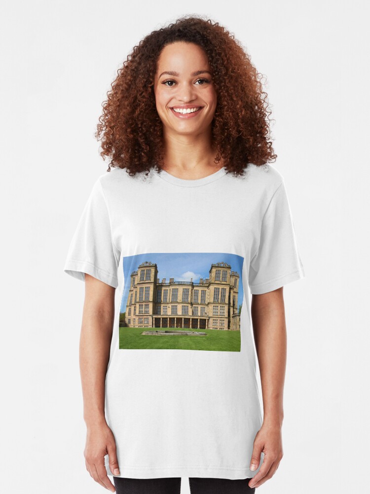 Alternate view of Hardwick Hall, East Elevation. Slim Fit T-Shirt