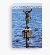Great morning for a swim Canvas Print
